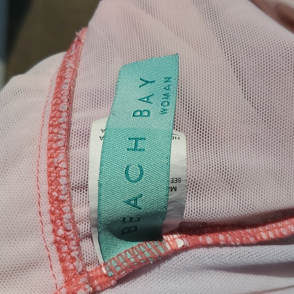 Beach Bay Woman coral One-piece Bathing suit size 24W - Picture 3 of 4